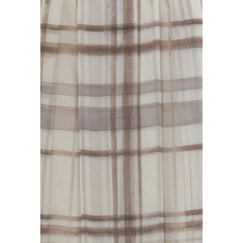 Brunello Cucinelli Beige Silk Midi Skirt