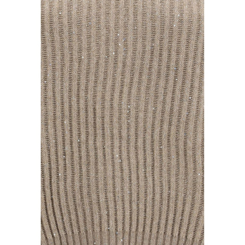 Brunello Cucinelli Beige Wool Oves Aries Turtleneck
