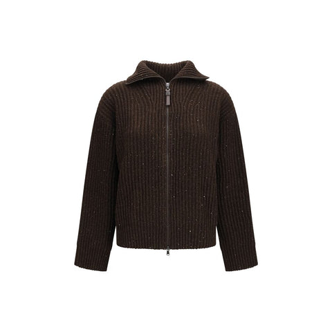 Brunello Cucinelli Brown Cashmere Sweatshirt