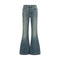 Alexander McQueen Blue Cotton Flared Jeans