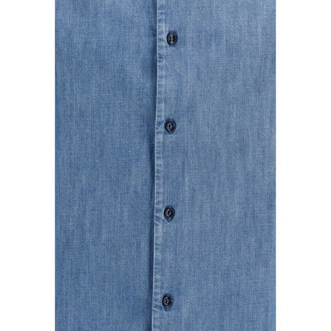 Brunello Cucinelli Blue Denim Shirt