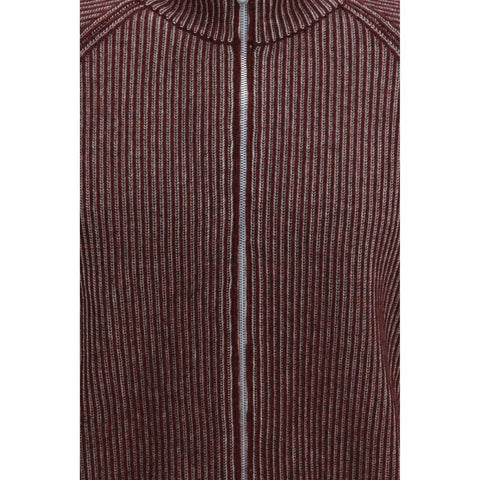 Brunello Cucinelli Bordeaux Cashmere Cardigan