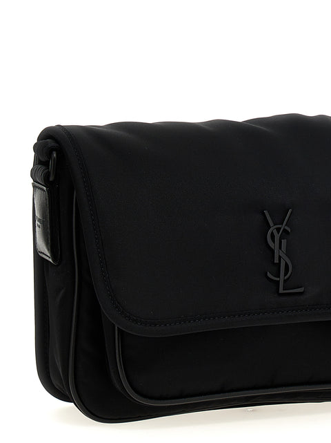 Saint Laurent Black Polyamide Crossbody Bag