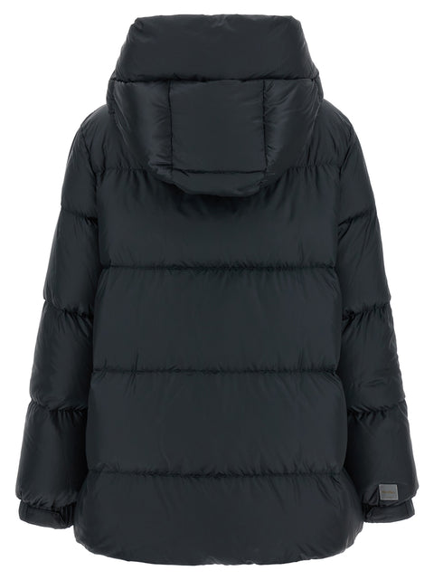 Max Mara Blue Polyester Full-Length Jacket