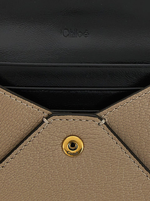 Chloé Beige Goatskin Cardholder
