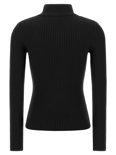 Courrèges Black Viscose Cardigan