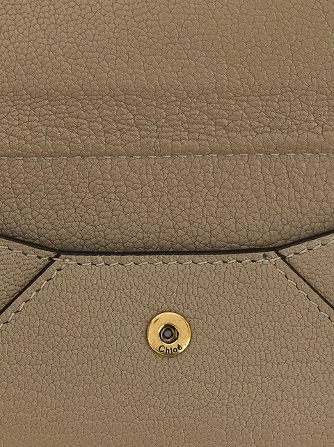 Chloé Beige Goatskin Cardholder