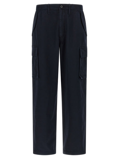 Burberry Blue Cotton Cargo Pants