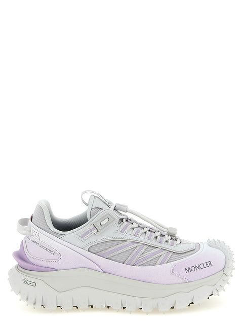 Moncler Purple Polyester Athletic Sneakers