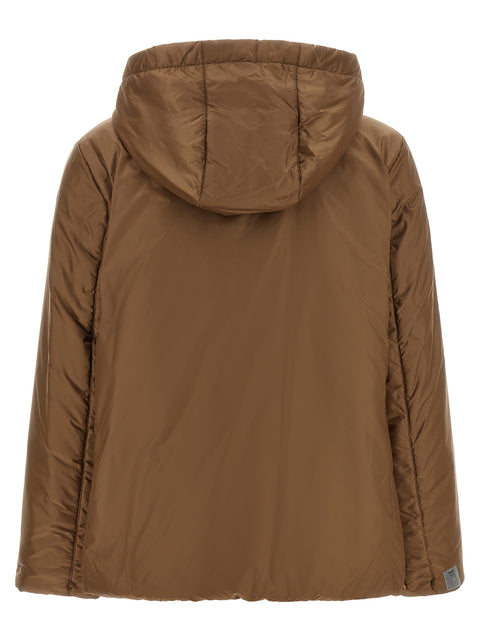 Max Mara Brown Polyester Full-Length Jacket
