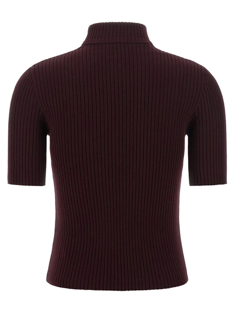 Courrèges Bordeaux Viscose Sweatshirt
