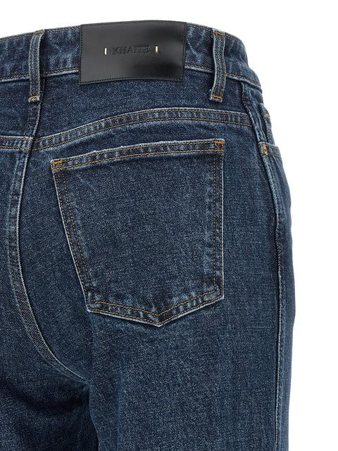 Khaite Blue Cotton Straight-Leg Jeans