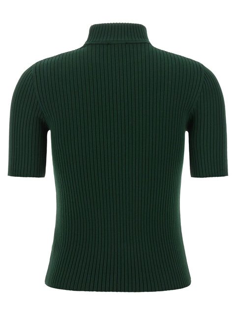 Courrèges Bicolor Viscose Turtleneck
