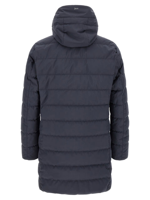 Herno Blue Polyester Full-Length Jacket