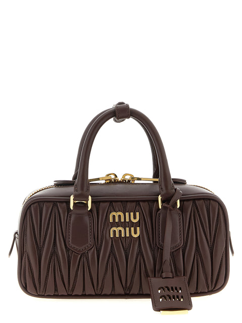 Miu Miu Brown Lamb Leather Handbag
