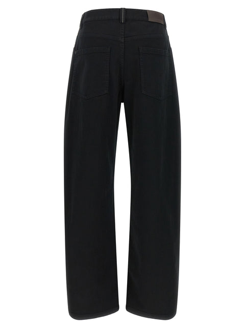 Brunello Cucinelli Black Cotton High-Waisted Jean
