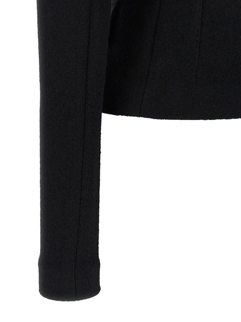 Dolce & Gabbana Black Virgin Wool Blazer