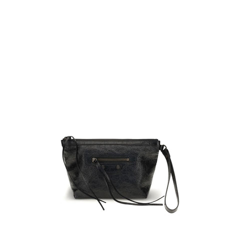Balenciaga Black Calf Leather Bos Taurus Clutch Bag