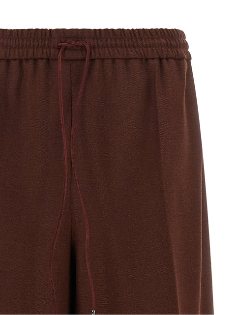 Max Mara Brown Wool Casual Pants