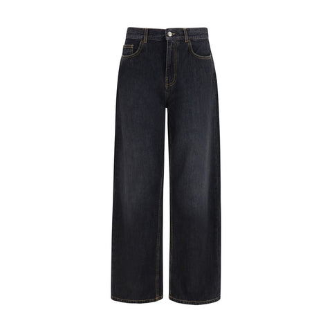 Palm Angels Black Cotton Jeans Denim