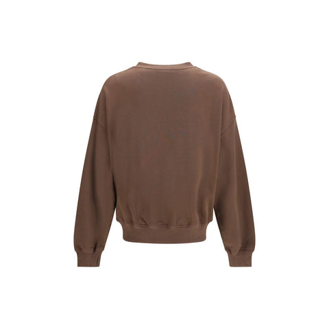 Palm Angels Brown Cotton Sweatshirt