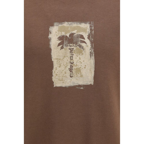 Palm Angels Brown Cotton Sweatshirt