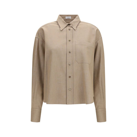 Brunello Cucinelli Beige Denim Shirt