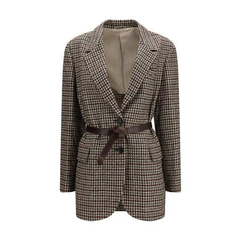 Brunello Cucinelli Beige Mohair Blazer