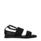 Max Mara Black Fabric Flat Sandals