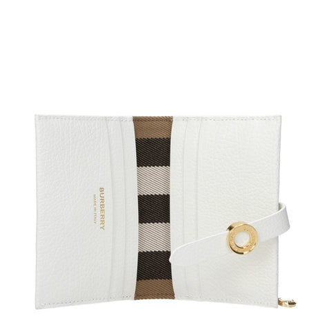 Burberry White Leather Wallet