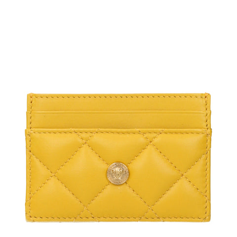 Versace Yellow Leather Cardholder