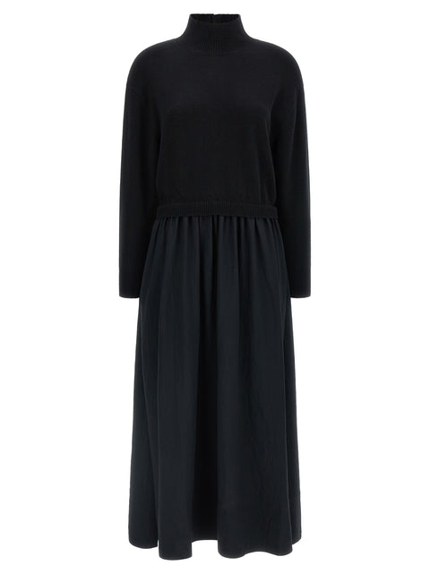 Polo Ralph Lauren Black Wool Long Dress