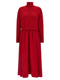 Polo Ralph Lauren Red Wool Long Dress