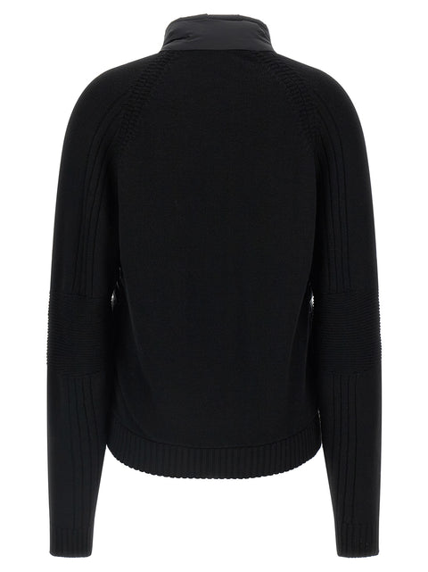 Moncler Grenoble Black Polyamide Cardigan