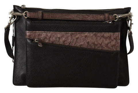 Dolce & Gabbana Black Exotic Leather Shoulder Sling Alta Sartoria Bag Dolce & Gabbana