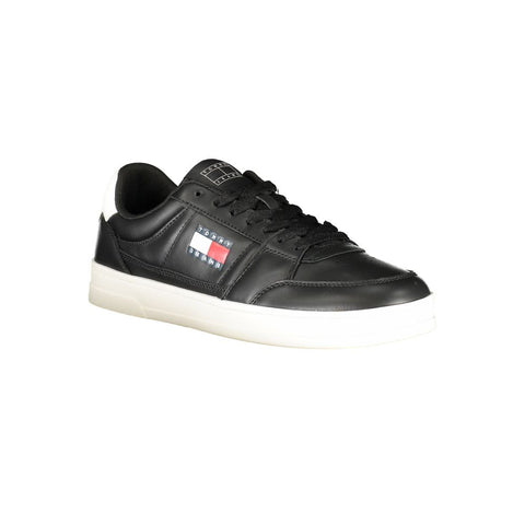 Baskets Tommy Hilfiger en cuir noir pour homme