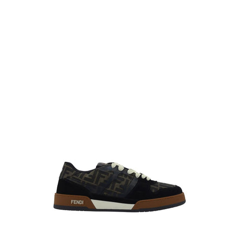 Baskets basses Fendi en cuir de veau multicolore Bos Taurus