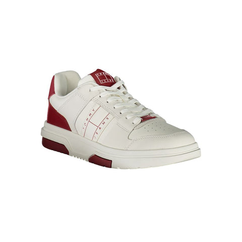 Baskets basses rouges en polyuréthane Tommy Hilfiger pour homme