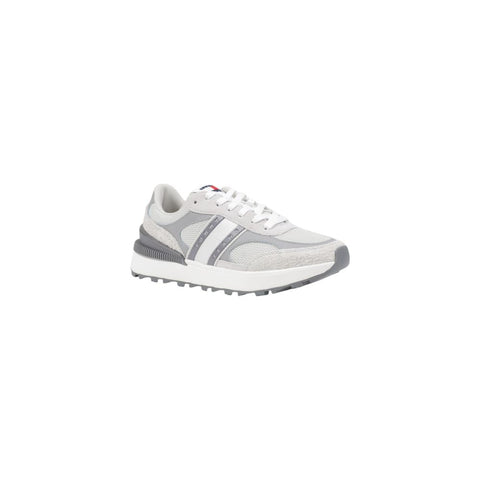 Baskets athlétiques en cuir suédé gris Tommy Hilfiger Jeans
